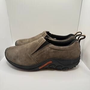 Merrell Men’s Jungle Moc Gunsmoke Suede Slip On Shoes- Size 12